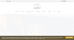 Desktop Screenshot of locandasanfrancesco.it